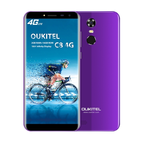 

OUKITEL C8 4G Мобильный телефон 18: 9 5,5-дюймовый HD 2GB RAM 16 ГБ ROM