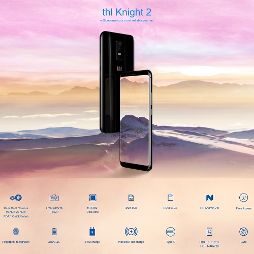 

THL Knight 2 4G Smartphone Face Recognition 4GB+64GB
