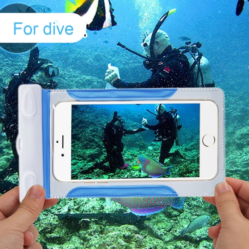 

Waterproof Underwater Pouch Dry Bag Case Cover with Comb for 4-6" iPhone Cell Phone Touchscreen