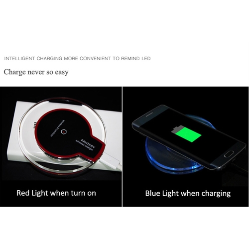 

Wireless Charger Pad Crystal Samsung Apple Iphone Vehicle Transmitter QI standard Transparent