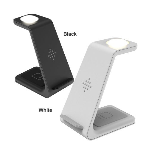 

Three-in-One Phonestand Cordless Chargers with Night Light