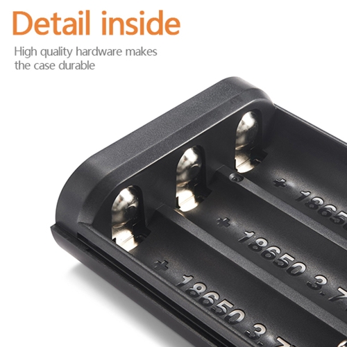 

TOMO M3 Battery Charger 3*18650 Power Bank External USB Charger with Intelligent LCD Display for iPhone X Samsung S8 Note 8