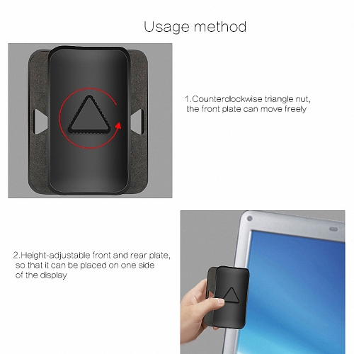 

Dual Monitor Display Clip Stand Multi Screen Support Angle Adjustment Rotation Fixation Convenient Storage