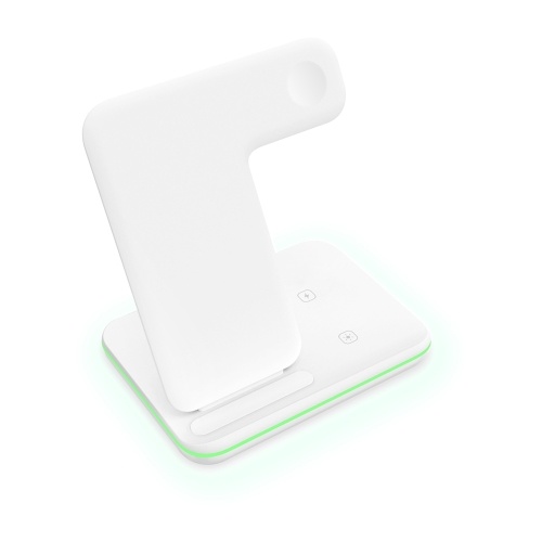 

Z5A Wireless Charger 3 in 1 Charger Compatible with Phones Watches Earphones Fast Charging Station with Type-C Interface Wireless Charging Stand Black