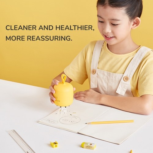 

JISULIFE Mini Crumb Vacuum Cleaner Portable Desktop Dust Sweeper Portable Smart Desk Vacuum Cleaner Keyboard Cleaner for Cleaning Dust/Hairs/Crumbs/Scraps