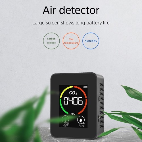 

CO2 Air Quality Detector Temperature Humidity Monitor Device