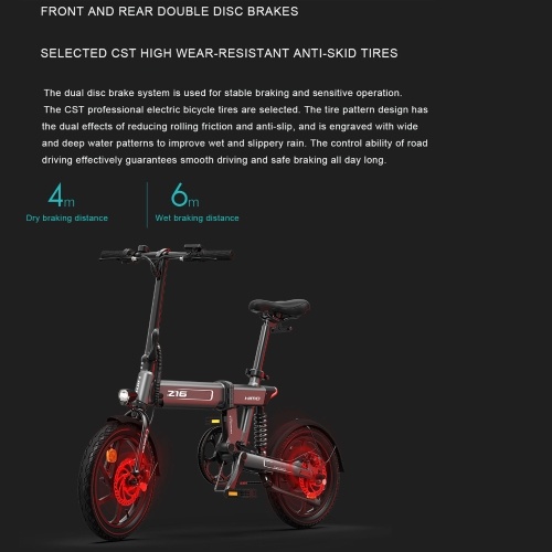 

HIMO Z16 Foldable Electric Moped Bicycle 16-inch Portable E-Bike for Commute Shopping Trip