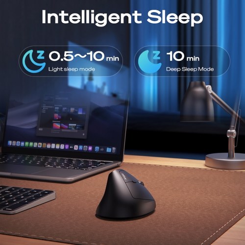 mblue M206pro Wireless Vertical Mice Small Silent Ergonomic Mice with USB Receiver