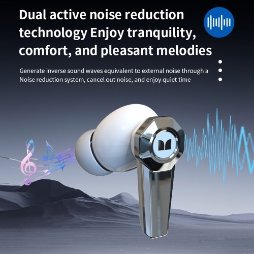 MONSTER XKT32 True Wireless Earbuds Active Noise Cancelling BT 5.4 In-Ear Stereo Earphones