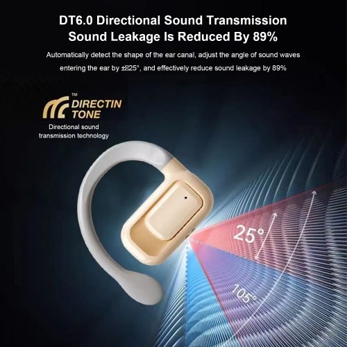 BL02 Smart Translator Earbuds Wireless BT 5.3 Ear-Hook Headphone