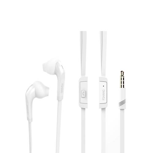 FSHANG A1 3.5mm Auricular In-ear Auriculares estéreo para deportes portátiles Auriculares Manos Libres con Micrófono para iPhone Samsung S8 + Note 8