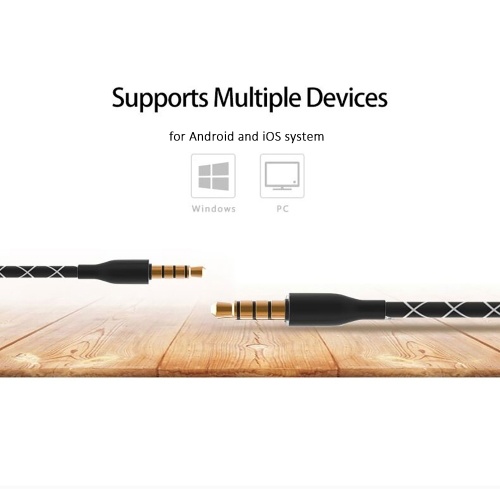 

sosnsky T-300 Earphone Universal In-Ear Earbud Wired Hybrid Driver Earphone 3.5mm Bass Sound Microphone Noise Reduction Headphone for iPhone iPad Samsung Smart Phone