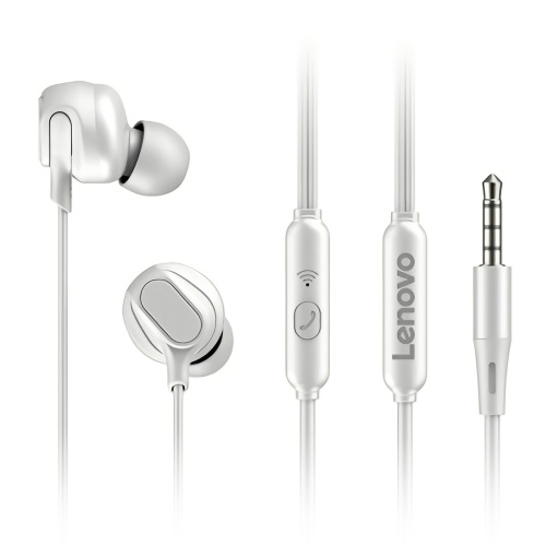 Lenovo HF150 Earphones Sports Running Headset 3.5mm Jack Headphones 6D Stereo Sound Noise Reduction