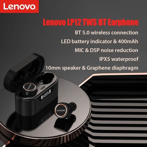 

Lenovo LivePods LP12 True Wireless Stereo In-Ear Earphones BT 5.0 Headphones