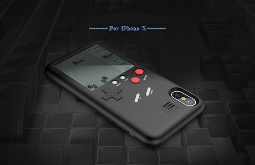 

Retro Mobile Games Phone Cases Play Tetris for Apple iPhone X Case 5.8Inch Optional Size