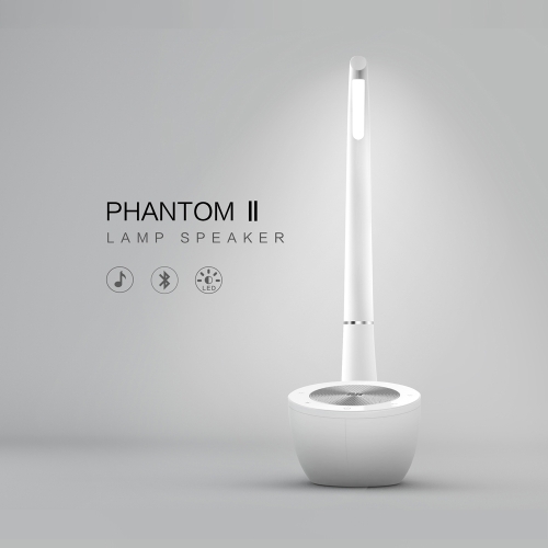 

NILLKIN Phantom II BT Wireless Lamp Speaker 2000mAh Battery Long-lasting Play Lightning Touch Operation 360-degree Rotation Intelligent Loudspeaker Lamp