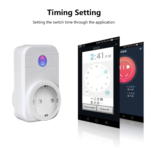 

Wifi Smart Socket Compatible with Amazon Alexa Wireless Remote Control Light Switch Wifi Intelligent Plug