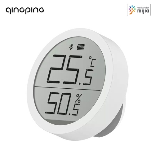 

Qingping Digital BT Thermometer and Hygrometer Lite Humidity Gauge with Temperature Monitor/Large LCD Display/30-Days Data Storage Export CGDK2