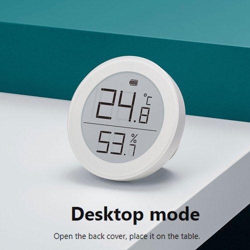 

Qingping BT Digital Thermometer Hygrometer Sensor Desktop Indoor Temp Humidity Sensor Accurate Humidity Gauge w/30 Days Data Storage Export Work with Mijia app for Room Greenhouse Wine Cellar Basement(M Version)