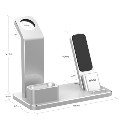 

4 in 1 Mobile Phone Stand Desk Charge Dock Station Bracket Cradle Stand Holder for iPhone 6 7 6S Plus iPad Mini 1 2 Air 2 iWatch AirPods