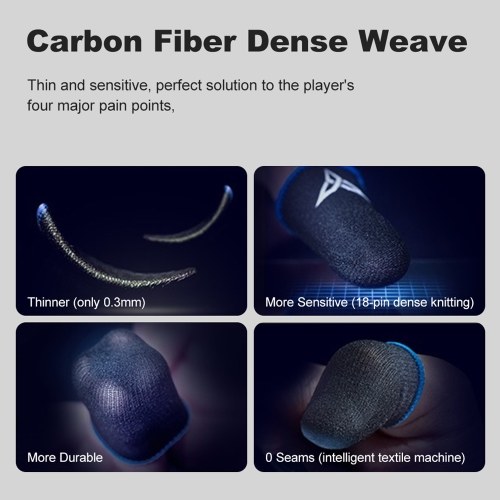 

Flydigi Wasp Feelers 2 Finger Sleeve Sweat-Proof Finger Cover Mobile Phone Tablet Game Touch Screen Thumb 2 Pcs Compatible with Different Finger Size