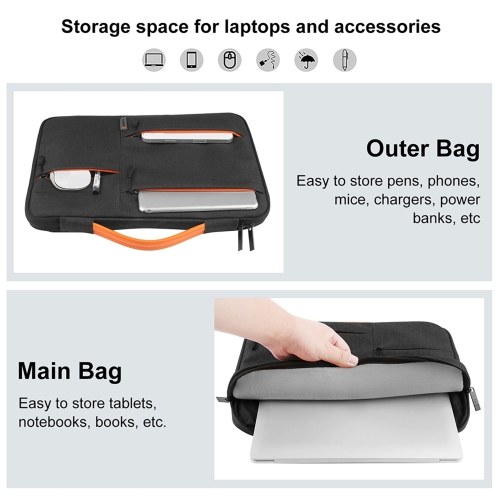 All Round Laptop Bag - Four-layer Protection, Waterproof, Multifunctional Storage 