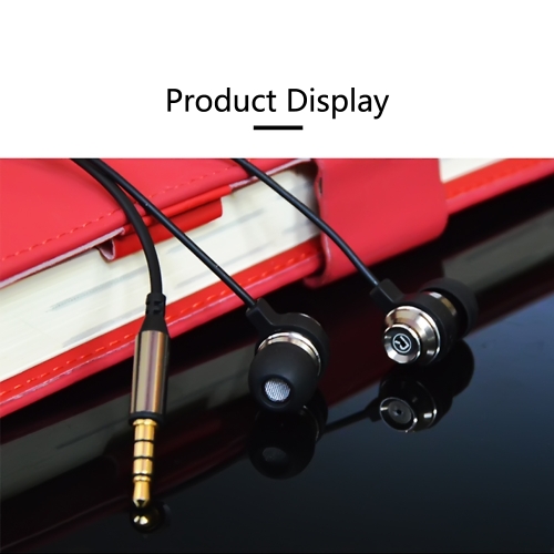

V10S BAYASOLO Stereo In-Ear Earphone 3.5mm Jack Wired Earbud Volume Control Hands-free Call Headset for Smartphones