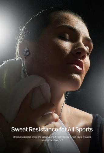 

BOROFONE BM9 Wired In-line Control Earphone In-ear Earpieces Durable Earbuds Headphone Wired Sports Earphone Sweat Resistance for