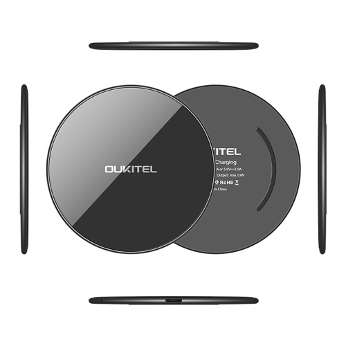 

OUKITEL S1 5-миллиметровое ультратонкое 10W Qi беспроводное телефонное зарядное устройство для iPhone X 8 Samsung Galaxy S8 Note 8 S9 Plus Wirless Charging Pad
