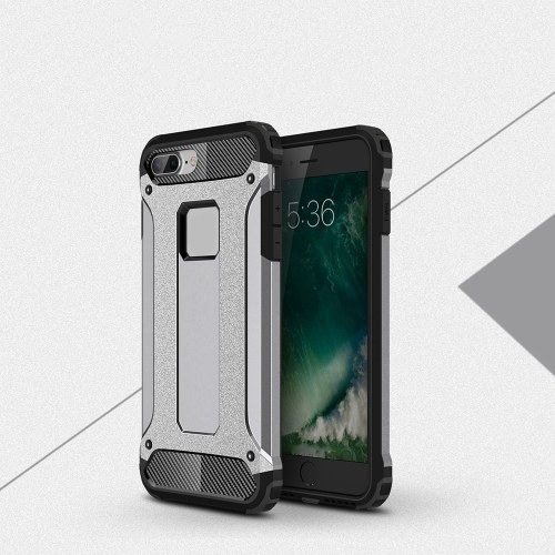 Per iPhone 7 Plus Custodia / iPhone 8 Plus Custodia Slim Fit Doppio strato Cover posteriore rigida Protezione anti-shock e anti-graffio Custodia anti-graffio per Apple iPhone 7 Plus / 8 Plus da 5,5 pollici