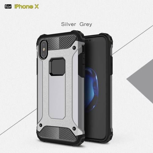 

For iPhone X Case Slim Fit Dual Layer Hard Back Cover Bumper Protective Shock-Absorption & Skid-proof Anti-Scratch Case for Apple iPhone X 5.5 inch