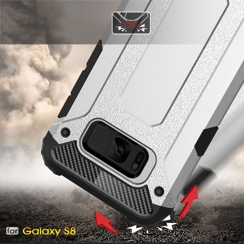 

For Samsung Galaxy S8 Case Slim Fit Dual Layer Hard Back Cover Bumper Protective Shock-Absorption & Skid-proof Anti-Scratch Case 5.8 inch