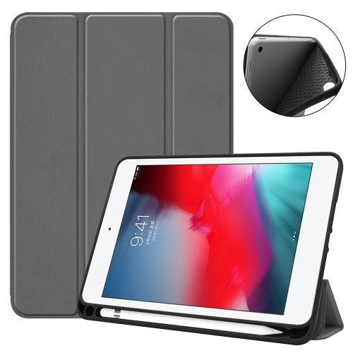 

Tablet Cover Scratch-Free Microfiber Auto Sleep/Wake Function Full Protection Magnetic Case for iPad mini 4