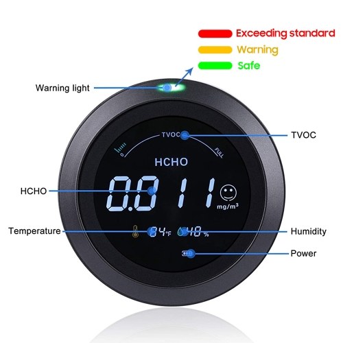 

Cexiaofei BT Formaldehyde Monitor 4-in-1 Air Quality Detector Temperature/Humidity/TVOC Monitoring Mijia APP Smart Viewing