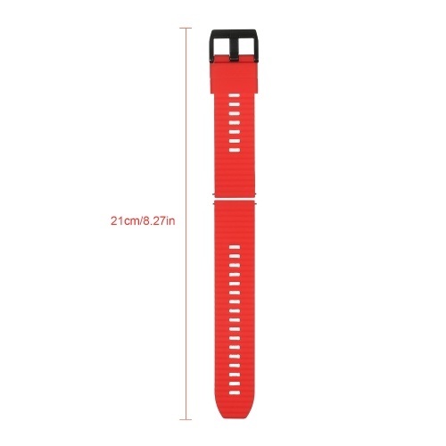 

20mm Watch Band Soft Silicone Quick-Release Strap with Buckle Breathable Watchband Wristband Compatible with 20mm Smart/Traditional Watch