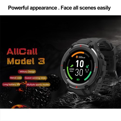 

ALLCALL Model 3 Smart Bracelet 1.28-Inch TFT Screen Sports Watch