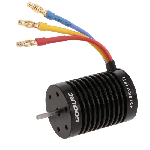 

GoolRC 9T 4370KV 4 Poles Sensorless Brushless Motor and Waterproof 60A Sensorless Brushless ESC for 1/10 RC Car Truck Boat