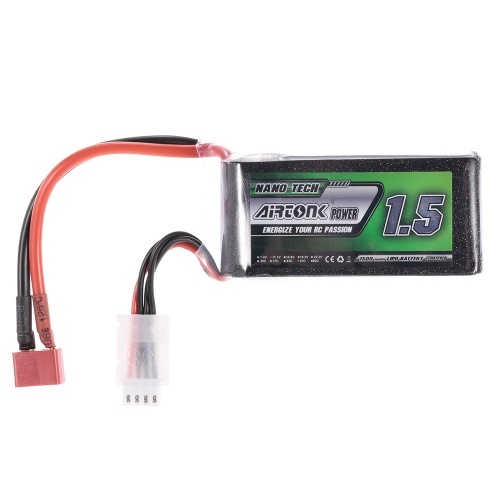 

11.1V 1500mAh 60C 3S Аккумуляторная Li-Po батарея с T-штепсельной вилкой для RC Racing Drone Quadcopter Вертолет Самолет Автомобильный грузовик