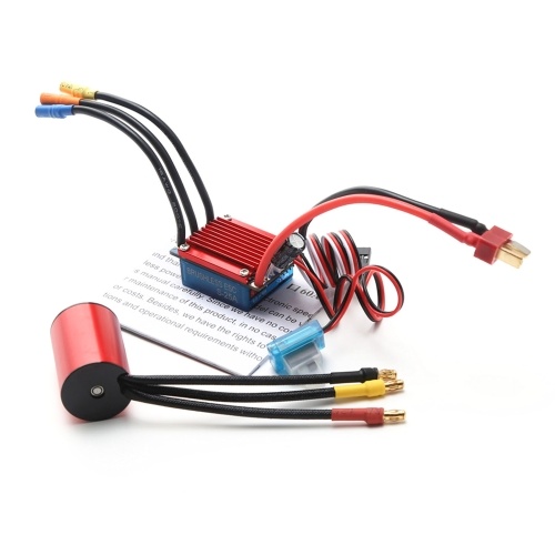 S2430 7200KV Brushless Motor 4P Sensorless 25A Brushless ESC Electric Speed Controller Programming Card for 1/16 1/18 RC Car Truck