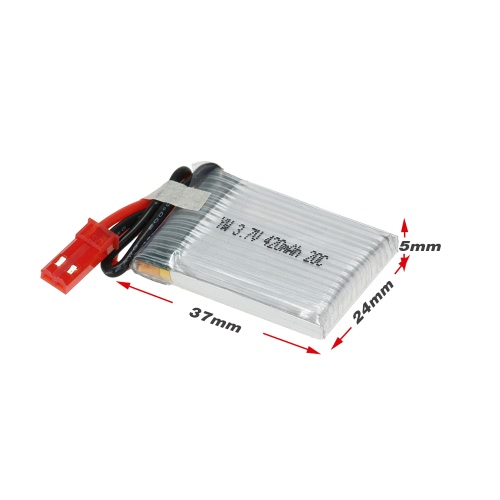 

5pcs 3.7V 420mAh 20 C Lipo батареи комплект для JJRC H21 HuanQi 868 RC горючего