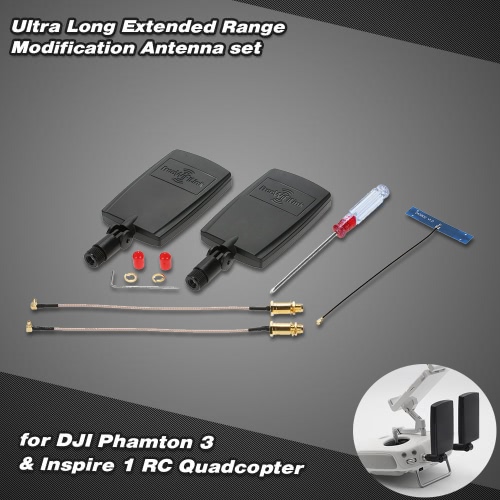 Ultra Largo Alcance Ampliado Modificación de la antena fijada para DJI Phantom 3 Profesional Avanzada y inspire 1 RC Quadcopter