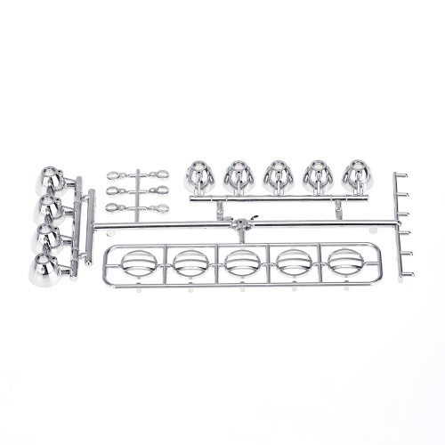 G.T.POWER 5 Spotlight Electroplate LED RC Roof Light Bar Set for RC Crawlers