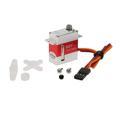 

KST DS215MG High Speed Stainless Steel Gear Coreless Swashplate CCPM/Rudder Servo for 450 RC Helicopter