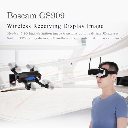 

Boscam GS909 5.8G 32ch 3D видео FPV очки очки с двойной передающую линзу