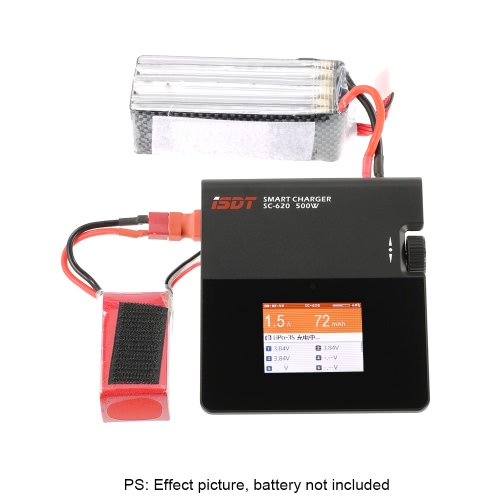 

ISDT SC-620 500W 20A Mini Smart LCD Battery Balance Зарядное устройство XT60 для LiPo Li-ion LiFe NiCd NiMh LiHV Pb RC Батарея