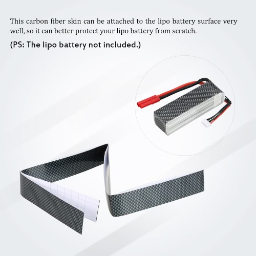 30MM Width 1M Length Carbon Fiber Skin Sticker for RC Quadcopter Lipo Battery