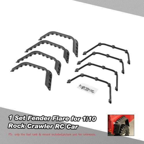 1 Set Fender Flare per 1/10 AXIAL SCX10 D90 D110 Rock Crawler RC Car