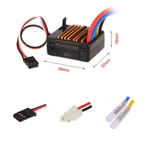 

GoolRC 60A Brushed ESC Electric Speed Controller