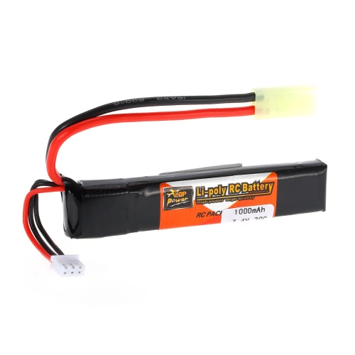 ZOP Power 2S 7.4V 1000mAh 20C LiPo Battery TAMIYA Plug