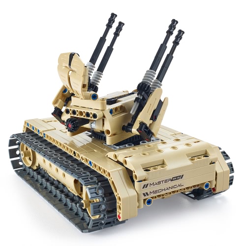

502Pcs Utoghter 69004 2.4G RC Боевые танковые комплекты блоков блоков Игрушечные кирпичи Модель противотанковых танков